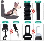 COOYOO Dog Seat Belt,3 Piece Set Retractable Dog Car Harness Adjustable Dog Seat Belt for Vehicle Nylon Pet Safety Seat Belts Heavy Duty & Elastic - Image 5