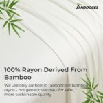 GOKOTTA King Size Bed Sheets 6 Piece Set, 100% Rayon Derived from Bamboo, Cooling for Hot Sleepers-Luxury Breathable Soft Sheets, Deep Pocket 16" Fitted Sheet with Elastic Corner Straps, Cream White - Image 3