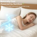 GOKOTTA King Size Bed Sheets 6 Piece Set, 100% Rayon Derived from Bamboo, Cooling for Hot Sleepers-Luxury Breathable Soft Sheets, Deep Pocket 16" Fitted Sheet with Elastic Corner Straps, Cream White - Image 4