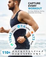 Smart Watch for Women Men- Answer/Make Call, 2025 IP68 Waterproof Fitness Step Tracker Watch with Sleep Monitor/Activity Counter/110+ Sport Mode, Smartwatch for Andriod iPhone iOS Samsung Compatible - Image 4