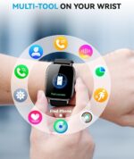 Smart Watch for Women Men- Answer/Make Call, 2025 IP68 Waterproof Fitness Step Tracker Watch with Sleep Monitor/Activity Counter/110+ Sport Mode, Smartwatch for Andriod iPhone iOS Samsung Compatible - Image 8