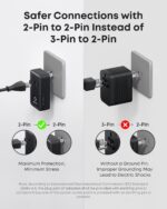Anker Nano Travel Adapter, 5-Port Power Adapter with 1 AC, 2 USB-A, and 2 USB-C Ports, Smart Temperature Control, Compatible with Over 200 Countries, Ideal for Travel (1-Pack) - Image 6