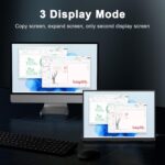 Portable Monitor for Laptop,10.5" Screen Extender 1920x1280P IPS Travel Monitor 3:2,500nits,2000:1,w/45° Adjustable Stand,Standard HDMI USB-C Computer Display for Laptop PC Phone Mac - Image 4