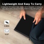 Portable Monitor for Laptop,10.5" Screen Extender 1920x1280P IPS Travel Monitor 3:2,500nits,2000:1,w/45° Adjustable Stand,Standard HDMI USB-C Computer Display for Laptop PC Phone Mac - Image 8