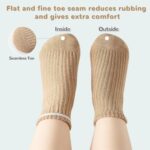 Toddler Grip Socks Non Slip Crew Cute Seamless Cotton Socks for Baby Boys Girls Infants Kids 9 Pairs - Image 4