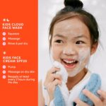 Happy Morning DUO Kids Spa Headband for Girls: Clean & Vegan Skin Care Bundle | Cloud Face Wash + SPF 20 Mineral Face Cream | Non-Toxic | Easy-to-Use Skincare - Image 4