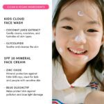 Happy Morning DUO Kids Spa Headband for Girls: Clean & Vegan Skin Care Bundle | Cloud Face Wash + SPF 20 Mineral Face Cream | Non-Toxic | Easy-to-Use Skincare - Image 6