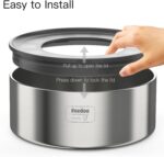 1Gallon No Spill Water Bowl for Dogs, Double-Wall Stainless Steel with Splash-Proof Paws Lid and Floating Disk, Non-Slip Base, Easy to Clean Slow Water Feeder for Large Medium Dogs - Image 9