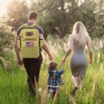 SHARKMOUTH Military Diaper Bag for Dad - Insulated Baby Diaper Backpack with Patches for Hiking Travel Camping - Baby Shower Gifts Tan - Image 8