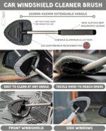 18Pcs Professional Car Interior Detailing Kit All-in-One Cleaning Tools for Windows, Dashboard, Vents, Windshield Cleaner Brush, Magic Sponge, Chamois Cloth, Detailing Brushes & Accessories - Image 4