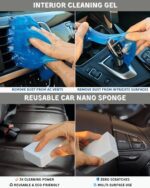 18Pcs Professional Car Interior Detailing Kit All-in-One Cleaning Tools for Windows, Dashboard, Vents, Windshield Cleaner Brush, Magic Sponge, Chamois Cloth, Detailing Brushes & Accessories - Image 6