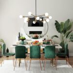 Modern Chandelier Ceiling Light Fixture Sputnik Chandeliers Gold and Black Farmhouse Chandelier Over Table 12-Light Height Adjustable Chandeliers for Dining Room, Living Room,Kitchen Island - Image 4