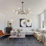 Modern Chandelier Ceiling Light Fixture Sputnik Chandeliers Gold and Black Farmhouse Chandelier Over Table 12-Light Height Adjustable Chandeliers for Dining Room, Living Room,Kitchen Island - Image 6