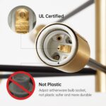 Modern Chandelier Ceiling Light Fixture Sputnik Chandeliers Gold and Black Farmhouse Chandelier Over Table 12-Light Height Adjustable Chandeliers for Dining Room, Living Room,Kitchen Island - Image 8