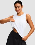 Women's Workout Tops Racerback Athletic Tank Tops Sleeveless Loose Fit Yoga Running Gym Shirts for Women - Image 3