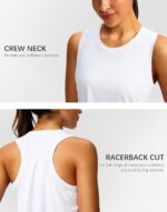 Women's Workout Tops Racerback Athletic Tank Tops Sleeveless Loose Fit Yoga Running Gym Shirts for Women - Image 5