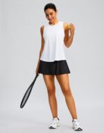 Women's Workout Tops Racerback Athletic Tank Tops Sleeveless Loose Fit Yoga Running Gym Shirts for Women - Image 7