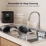 VOLUAS Automatic Cat Feeders for Two Cats,Stainless Steel 5L Pet Feeder for Cats and Dogs Timed Cat Feeder Pet Dry Food Dispenser, Silver Black - Image 7