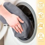 Dog Towels for Drying Dogs Large, Absorbent Microfiber Dogs Bath Towel, 40 x 24 Inch Soft Pet Grooming Towel, Dog Shower & Bath Supplies(Grey) - Image 7