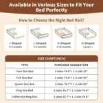 3-Pack Queen Size Bed Rail for Toddlers - Height Adjustable Baby Bed Rail Guard with Headboard Rod,Safety Bed Rails for Queen Size Bed with Child Lock（2 Sides 78.7" + 1 Side 59"） - Image 6