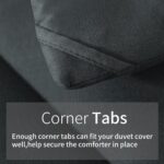 HYLEORY Queen Comforter Set with 2 Pillow Shams - Grey Fluffy Down Alternative Bedding Comforter Sets, Lightweight Luxury Soft Cooling Bed Sets for All Season - Image 6