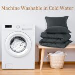 HYLEORY Queen Comforter Set with 2 Pillow Shams - Grey Fluffy Down Alternative Bedding Comforter Sets, Lightweight Luxury Soft Cooling Bed Sets for All Season - Image 10