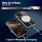 Compatible with iphone 16 Pro Phone Case with Screen Protector & Camera Lens Protector, [Not Yellowing] [Military-Grade Drop Protection] Protective Cover Case for iphone 16 Pro 2024 5G - Clear - Image 6