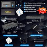 HP Flagship 14" HD Laptop with 1 Year Office 365 | 16GB RAM | 1.22TB Storage(64GB EMMC & 160GB Docking Station Set & 1TB Cloud Storage) | Intel 4-Core Processor | Webcam | Win 11s | Blue - Image 3