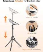 Starlink Mini Tripod Mount with Adapter, 3 Level Adjustable Height and 360° Tilt Compatible with Starlink Mounting Kit, Starlink Mini Mount Adapter with Sturdy& Stability for Outdoor Camping, RV - Image 3