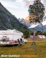 Starlink Mini Tripod Mount with Adapter, 3 Level Adjustable Height and 360° Tilt Compatible with Starlink Mounting Kit, Starlink Mini Mount Adapter with Sturdy& Stability for Outdoor Camping, RV - Image 7