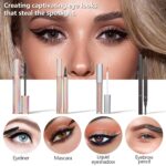 Makeup Kit For Girls Gift, Make up Kit For Women Full Kit Includes Sponge Eyeshadow Liquid Lipstick Concealer Eyeliner Eyebrow Makeup Bag - Image 9