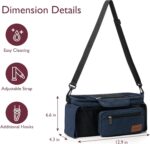 Momcozy Universal Baby Stroller Organizer, 2 Insulated Cup Holder, Detachable Zippered Pocket, Adjustable Shoulder Strap, Large capacity for baby essentials, Compact Design Fits Any Strollers - Image 8