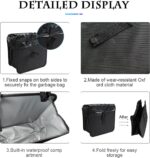 Foldable Trash Can, Hanging Waterproof Leakproof Storage Bag with Large Capacity, Car Interior Accessories (Large) - Image 4
