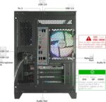 LXZ Gaming PC Desktop - Ryzen 5 5500 | GeForce RTX 3050 6GB | 16GB DDR4 | 1TB NVME SSD | DP/HDMI/DVI, Prebuilt Tower Computer for Gaming, Home and Office (Black) - Image 3