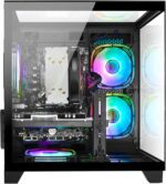 LXZ Gaming PC Desktop - Ryzen 5 5500 | GeForce RTX 3050 6GB | 16GB DDR4 | 1TB NVME SSD | DP/HDMI/DVI, Prebuilt Tower Computer for Gaming, Home and Office (Black) - Image 8