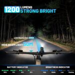 Bike Lights for Night Riding, Bicycle Front Headlight and Back Taillight with 4+5 Light Modes, USB Rechargeable Bright Bike Headlights for Cyclists and Commuters - Image 3