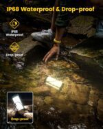 Glocusent 106 LED Camping Lantern Rechargeable, Up to 80Hrs, 5000mAh Lantern with 5 Brightness 3 Modes & SOS, IP68 Waterproof, Max 1200LM, Camping Light for Power Outages Hiking Emergency Hurricane - Image 6