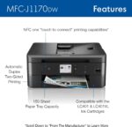 Brother MFC-J1170DW Wireless Color Inkjet All-in-One Printer, NFC One-Touch Print, Duplex, Cloud Print & Scan, Mobile App Control, 2.7" Touchscreen, Works with Alexa - Image 4