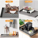 Silicone Under Sink Mat 34" x 22", Kitchen Essentials and Gadgets, Shelf Liner and Cabinet Protector, Home Organizers and Storage, Waterproof Bathroom Tray - Image 6