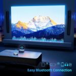 vamvo Mini Projector WiFi Portable Movie Projectors, Outdoor Projector with Stylish streamlined Design, Smartphones and Tablets Can Easy Connection to Video Projectors - Image 5