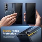 MOBOSI Upgraded 360° Spin Ring Stand for Z Fold 7 Case with Privacy Screen Protector, Compatible with Magsafe, 18FT MIL-Grade Protection, Magnetic Shockproof Case for Samsung Galaxy Z Fold7, Black - Image 8