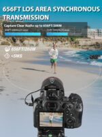 Moman Wireless Lavalier Microphone C2X, 2.4G Dual Transmitter Lapel Mic 656FT 8H for Online Class Vlog Stream YouTube for Camera Smartphone Tablet (C2X Dual) - Image 3