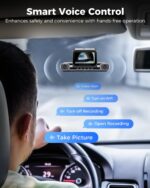 AZDOME 360° 4 Channel Dash Cam, Built-in 128GB eMMC, 2K+1080P*3 Dashcam Front and Rear Inside Left Right, Voice Control, 5G WiFi Dash Camera for Cars with 4 Adjustable Lenses, IR Night Vision, M660 - Image 8