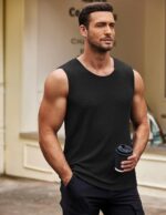 COOFANDY Men's Ribbed Knit Tank Tops Sleeveless Muscle T Shirts Casual Basic Tank Shirts - Image 4