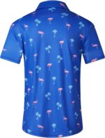 EISHOPEER 2025 New Men's Polo Shirts Short Sleeve Moisture Wicking Quick Dry Athletic Shirt Fashion Golf Shirts - Image 3