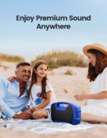 Houl Zallee IPX7 Waterproof Bluetooth Speaker, 40W (60W Peak) Portable Wireless Speakers, 32H Playtime, Stereo Loud Sound, Deep Bass, Bluetooth 5.0, Built-in Mic for Camping, Party, Gifts, Beach-Blue - Image 8