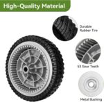 734-04018 Front Drive Wheels Fit for Troy Bilt TB240 Mower - 8 Inch Wheels Tires for Troy Bilt Honda Tuff Cut 210 230 Craftsman Self Propelled Mower, Replace 734-04018A, 734-04018B, 2 Pack - Image 6