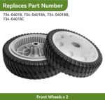 734-04018 Front Drive Wheels Fit for Troy Bilt TB240 Mower - 8 Inch Wheels Tires for Troy Bilt Honda Tuff Cut 210 230 Craftsman Self Propelled Mower, Replace 734-04018A, 734-04018B, 2 Pack - Image 7
