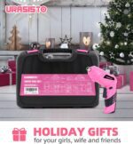 Pink Household Tool Set with 3.6V USB Electric Screwdriver, 136 PCS Home Tool Kit with Cordless Lithium-ion Drill Driver, Hand Tool Kits for Women - Image 8
