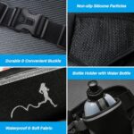 Hydration Running Belt with Water Bottles(2 x 300ML), Luckit Upgraded Nylon Webbing Running Waist Bag Reflective Bum Bag Adjustable Sports Waist Pouch for Marathon Running Hiking Camping Jogging - Image 4